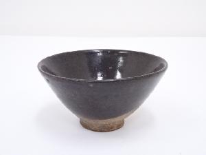古物　黒釉茶碗